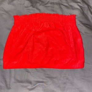 Garage red tube top